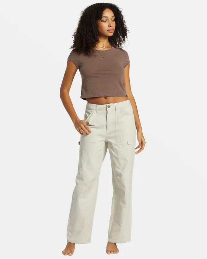 Womens Daily Tee Knit Kona Billabong Tops Womens Daily Tee Knit Kona Billabong Tops