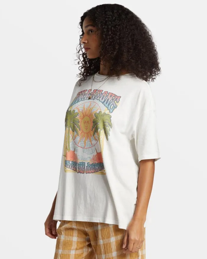 Womens Enjoy The Journey TShirt Salt Crystal Billabong Graphic Tees and Tanks Womens Enjoy The Journey TShirt Salt Crystal Billabong Graphic Tees and Tanks