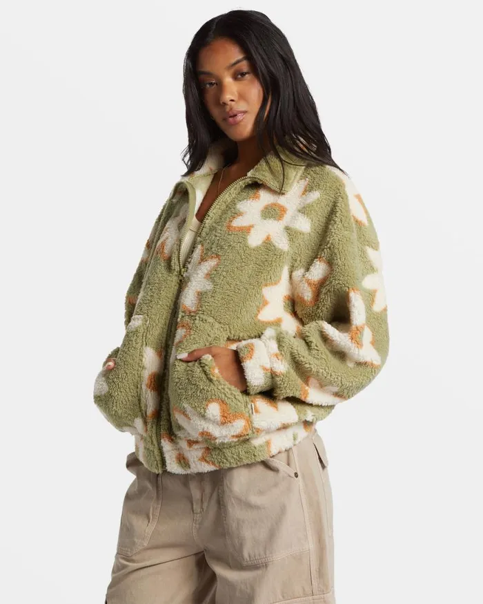 Womens First Light Full Zip Jacket Avocado Billabong Jackets Womens First Light Full Zip Jacket Avocado Billabong Jackets