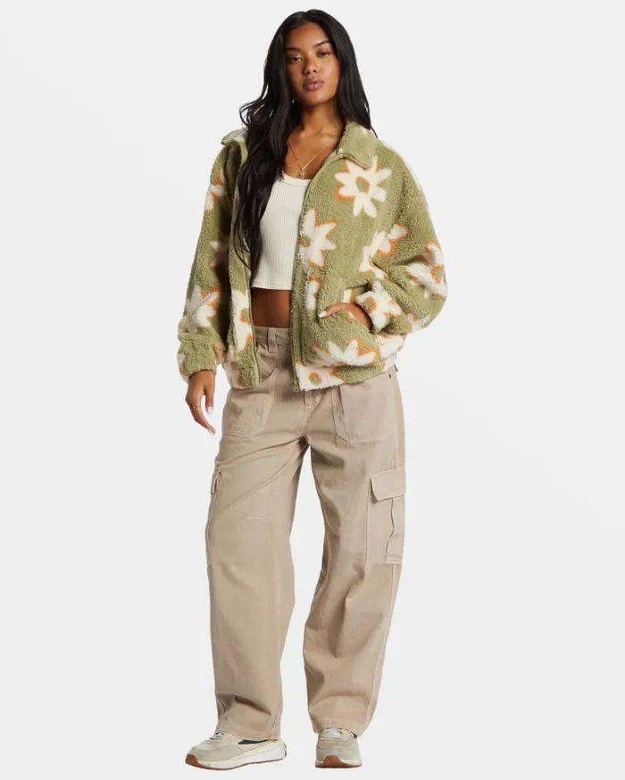 Womens First Light Full Zip Jacket Avocado Billabong Jackets Womens First Light Full Zip Jacket Avocado Billabong Jackets