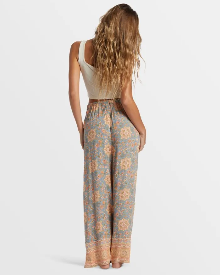 Womens Follow Me 2 Elastic Waist Pants Western Sky Billabong Jeans and Pants Womens Follow Me 2 Elastic Waist Pants Western Sky Billabong Jeans and Pants