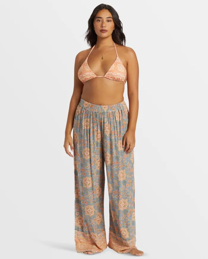 Womens Follow Me 2 Elastic Waist Pants Western Sky Billabong Jeans and Pants Womens Follow Me 2 Elastic Waist Pants Western Sky Billabong Jeans and Pants