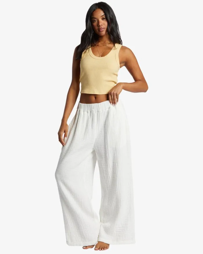 Womens Follow Me Pant 2 Pants Salt Crystal Billabong Jeans and Pants