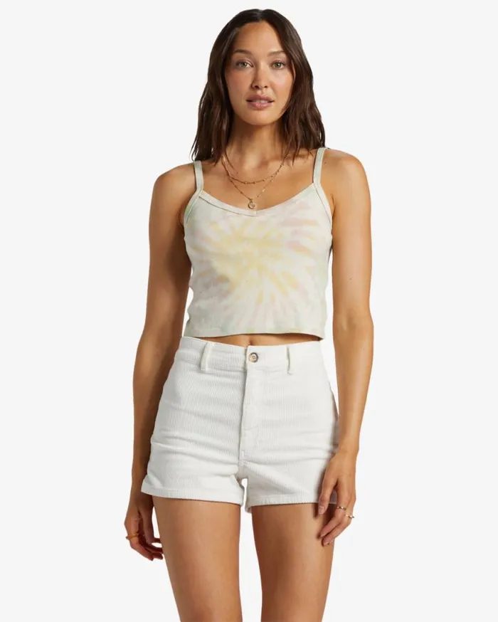 Womens Free Fall Corduroy Shorts Salt Crystal Billabong Shorts