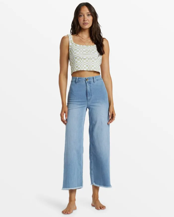Womens Free Fall Indigo WideLeg Jeans Surf Spray Billabong Jeans and Pants