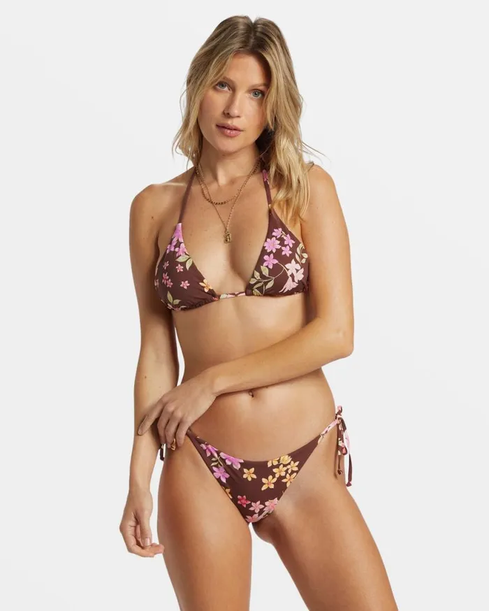 Womens Free To Be Tie Side Tanga Bikini Bottom Choc Chip Billabong Bikini Bottoms Womens Free To Be Tie Side Tanga Bikini Bottom Choc Chip Billabong Bikini Bottoms