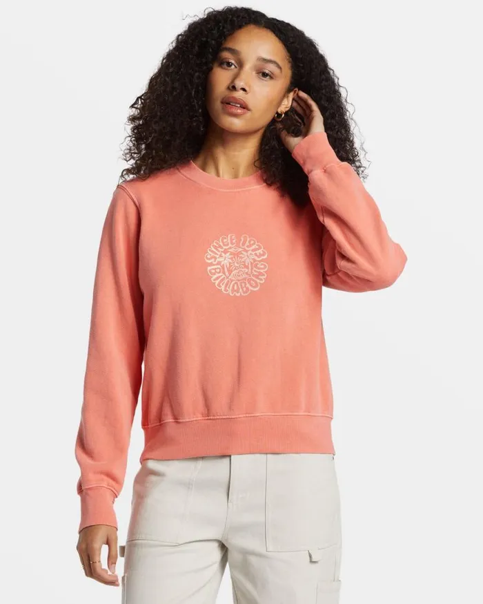 Womens From Paradise Pullover Sweatshirt Papaya Billabong Sweatshirts and Fleece Womens From Paradise Pullover Sweatshirt Papaya Billabong Sweatshirts and Fleece