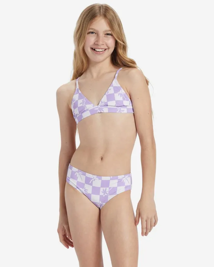 Womens Girls Check Your Palm Banded Tri Set Bikini Set Peaceful Lilac Billabong Girls039 Swimwear Womens Girls Check Your Palm Banded Tri Set Bikini Set Peaceful Lilac Billabong Girls039 Swimwear