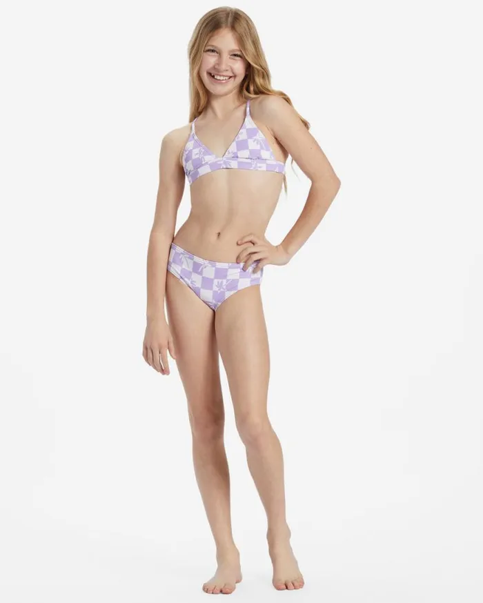 Womens Girls Check Your Palm Banded Tri Set Bikini Set Peaceful Lilac Billabong Girls039 Swimwear Womens Girls Check Your Palm Banded Tri Set Bikini Set Peaceful Lilac Billabong Girls039 Swimwear