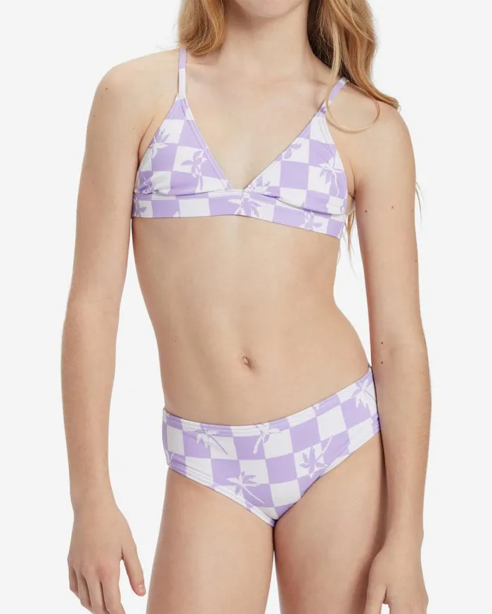 Womens Girls Check Your Palm Banded Tri Set Bikini Set Peaceful Lilac Billabong Girls039 Swimwear Womens Girls Check Your Palm Banded Tri Set Bikini Set Peaceful Lilac Billabong Girls039 Swimwear