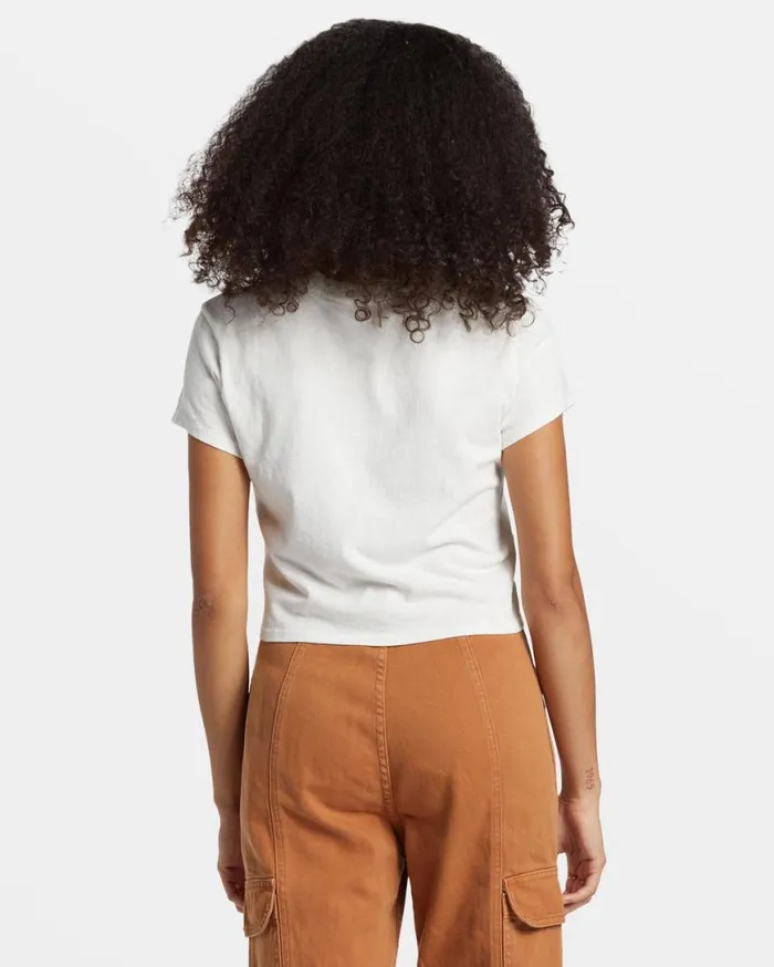 Womens Go Your Own Way TShirt Salt Crystal Billabong Tops Womens Go Your Own Way TShirt Salt Crystal Billabong Tops