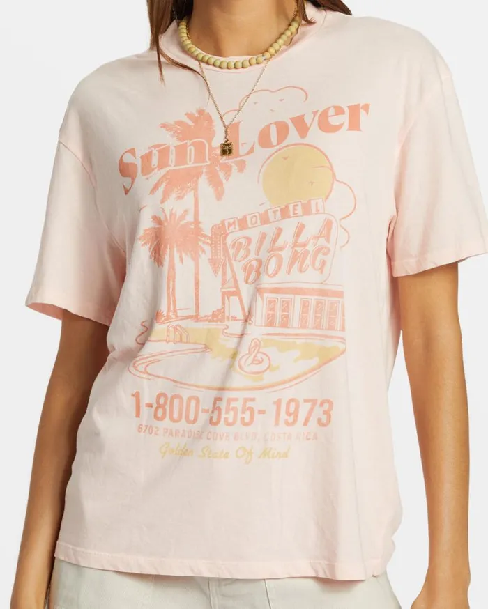 Womens Golden State TShirt Feelin Peachy Billabong Graphic Tees and Tanks