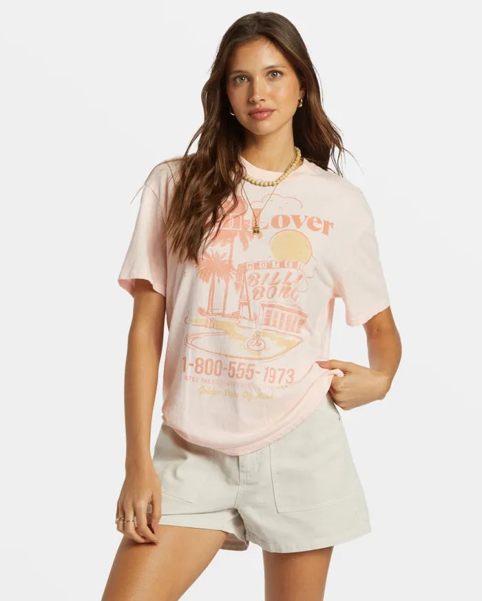 Womens Golden State TShirt Feelin Peachy Billabong Tops