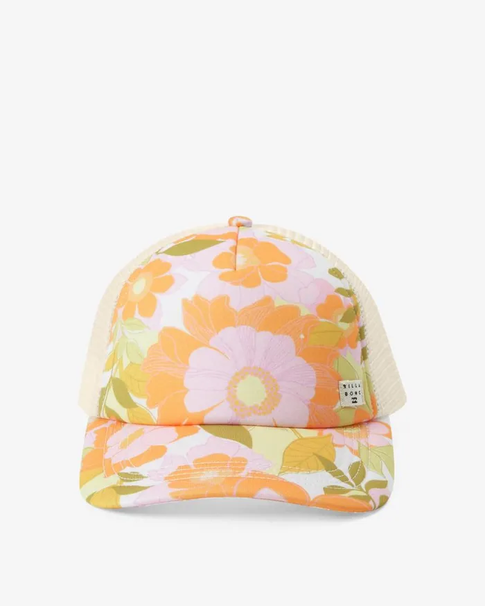 Womens Heritage Mashup Trucker Hat Orange Peel Billabong Hats and Beanies Womens Heritage Mashup Trucker Hat Orange Peel Billabong Hats and Beanies