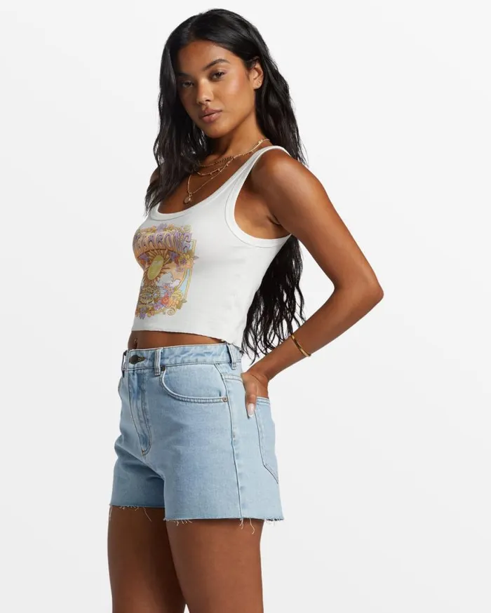 Womens High Tides Short Denim Shorts Soft Indigo Billabong Shorts Womens High Tides Short Denim Shorts Soft Indigo Billabong Shorts