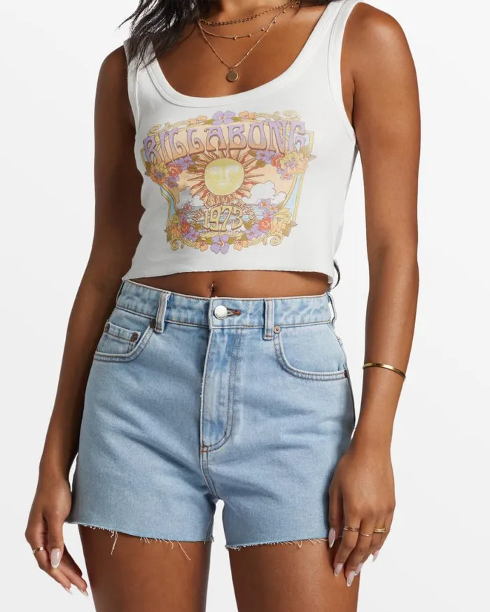 Womens High Tides Short Denim Shorts Soft Indigo Billabong Shorts Womens High Tides Short Denim Shorts Soft Indigo Billabong Shorts