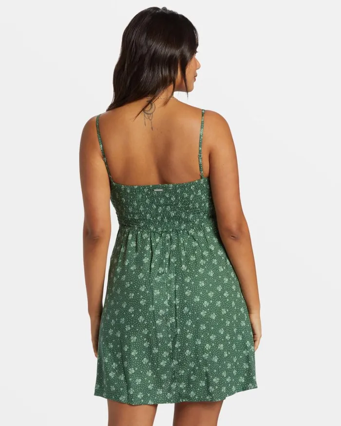 Womens Island Calling Mini Dress Emerald Bay Billabong Dresses