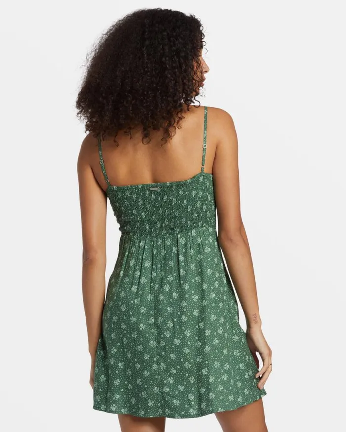 Womens Island Calling Mini Dress Emerald Bay Billabong Dresses