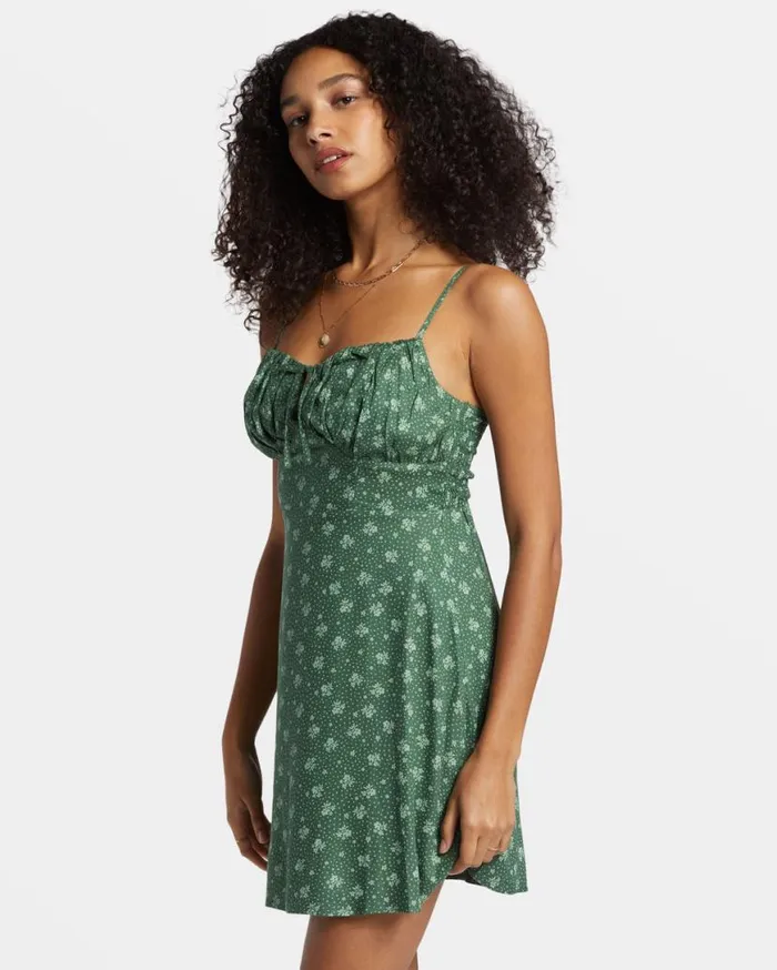 Womens Island Calling Mini Dress Emerald Bay Billabong Dresses
