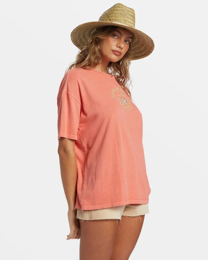 Womens Its The Season TShirt Papaya Billabong Graphic Tees and Tanks Womens Its The Season TShirt Papaya Billabong Graphic Tees and Tanks