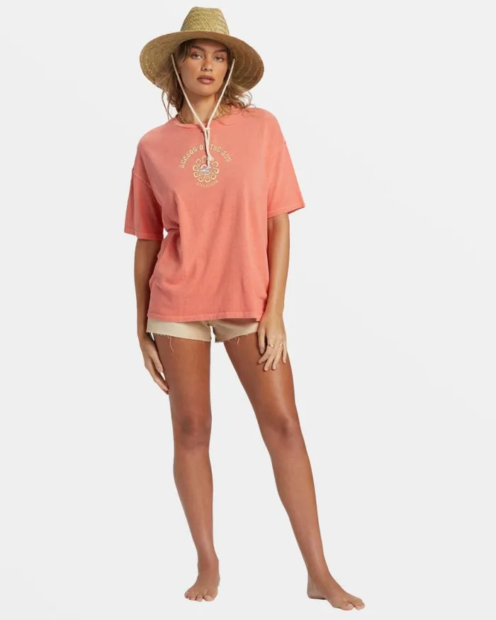 Womens Its The Season TShirt Papaya Billabong Graphic Tees and Tanks Womens Its The Season TShirt Papaya Billabong Graphic Tees and Tanks