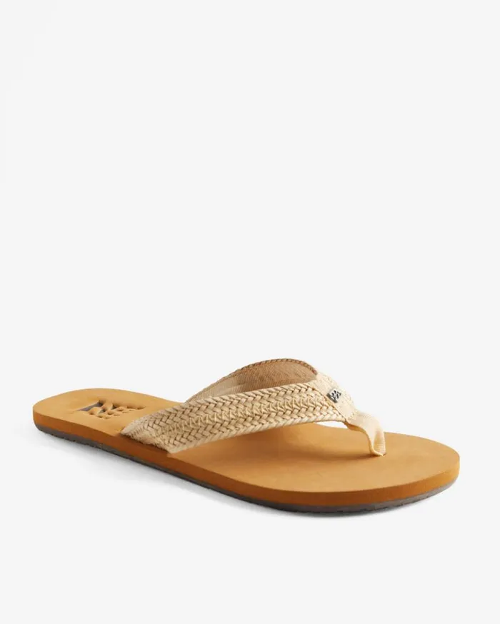 Womens Kai Braided Sandals White Cap Billabong Beach Accessories