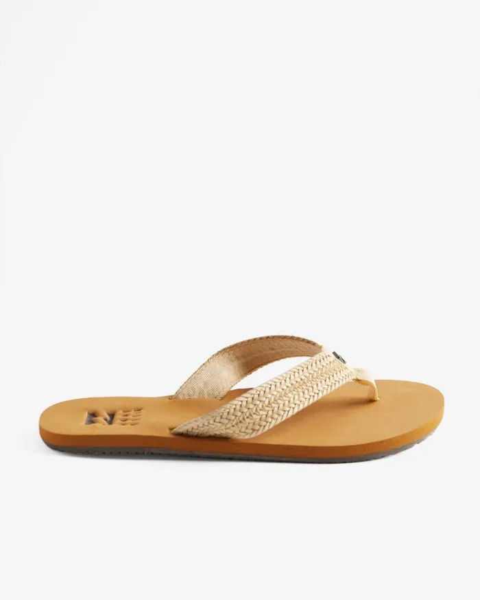 Womens Kai Braided Sandals White Cap Billabong Beach Accessories