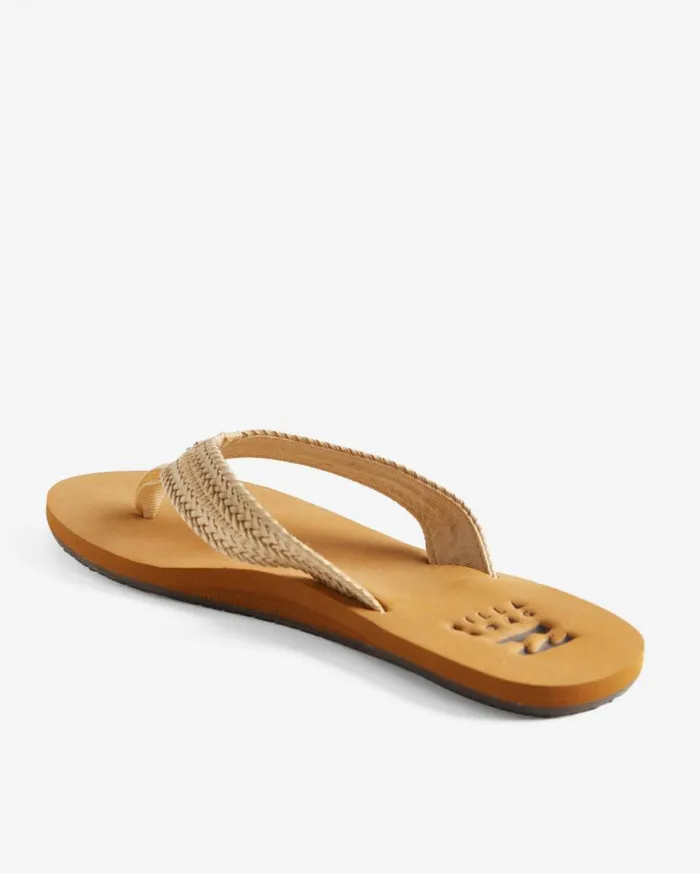 Womens Kai Braided Sandals White Cap Billabong Shoes
