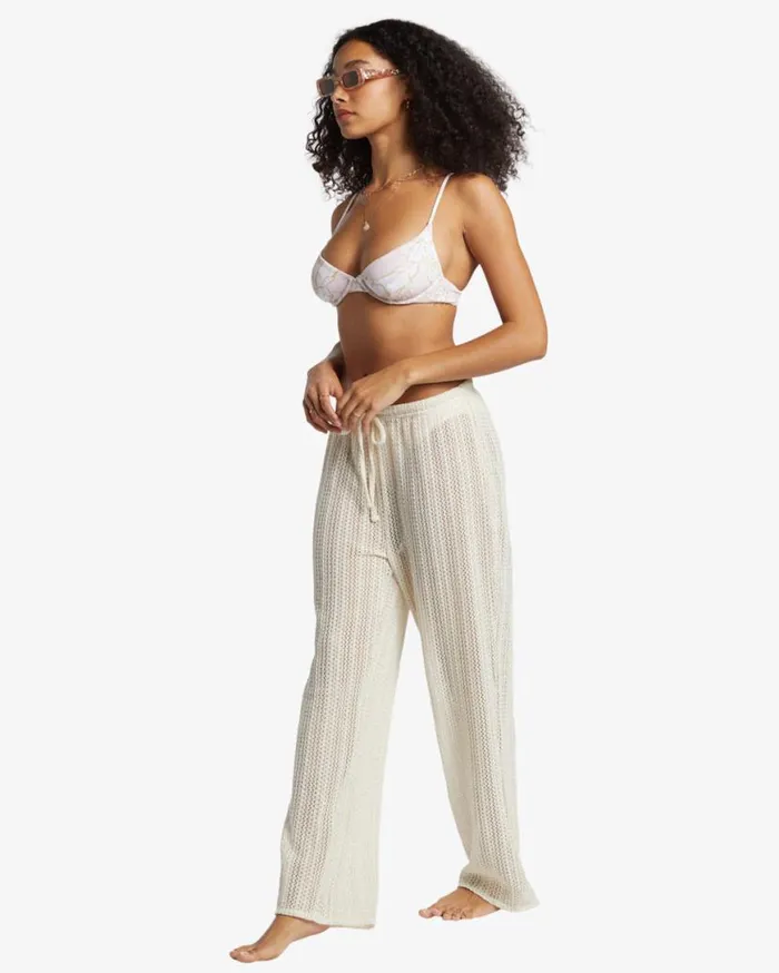 Womens Largo Beach Pant Cover Up Salt Crystal Billabong Jeans and Pants Womens Largo Beach Pant Cover Up Salt Crystal Billabong Jeans and Pants