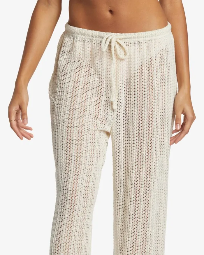 Womens Largo Beach Pant Cover Up Salt Crystal Billabong Jeans and Pants Womens Largo Beach Pant Cover Up Salt Crystal Billabong Jeans and Pants