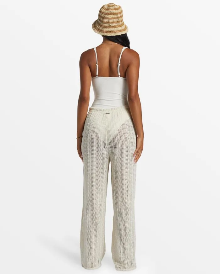 Womens Largo Beach Pant Cover Up Salt Crystal Billabong Jeans and Pants Womens Largo Beach Pant Cover Up Salt Crystal Billabong Jeans and Pants