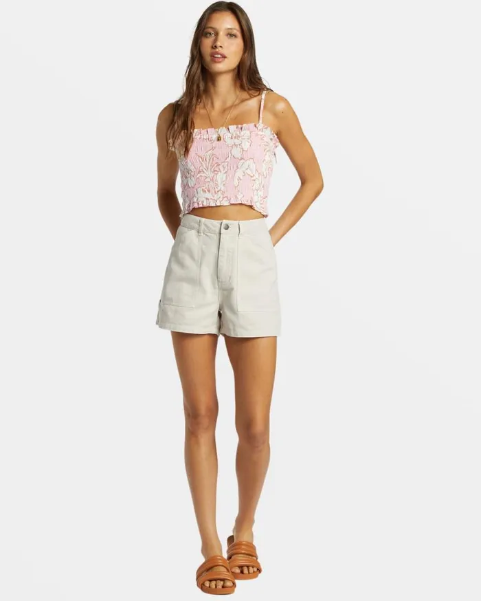 Womens Last Rays Crop Top Feelin Peachy Billabong Tops Womens Last Rays Crop Top Feelin Peachy Billabong Tops