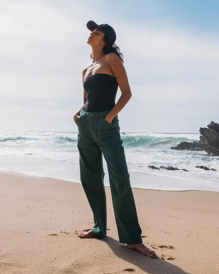 Womens Leia Cargo Pants Emerald Bay Billabong Jeans and Pants