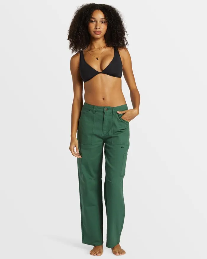Womens Leia Cargo Pants Emerald Bay Billabong Jeans and Pants Womens Leia Cargo Pants Emerald Bay Billabong Jeans and Pants