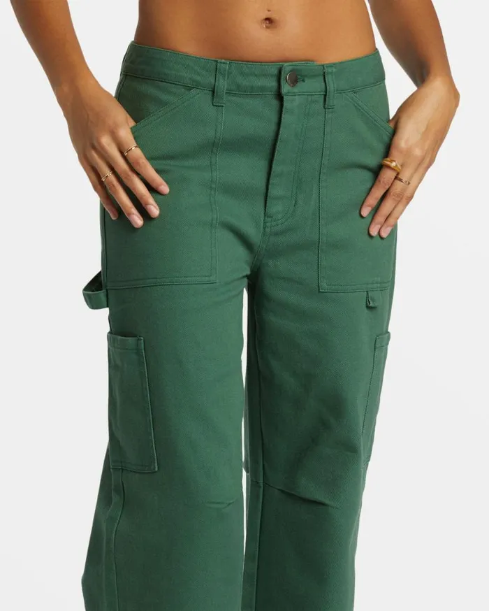 Womens Leia Cargo Pants Emerald Bay Billabong Jeans and Pants Womens Leia Cargo Pants Emerald Bay Billabong Jeans and Pants