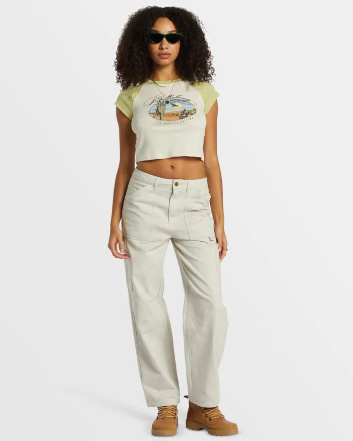 Womens Leia Cargo Pants Moonlight Billabong Jeans and Pants