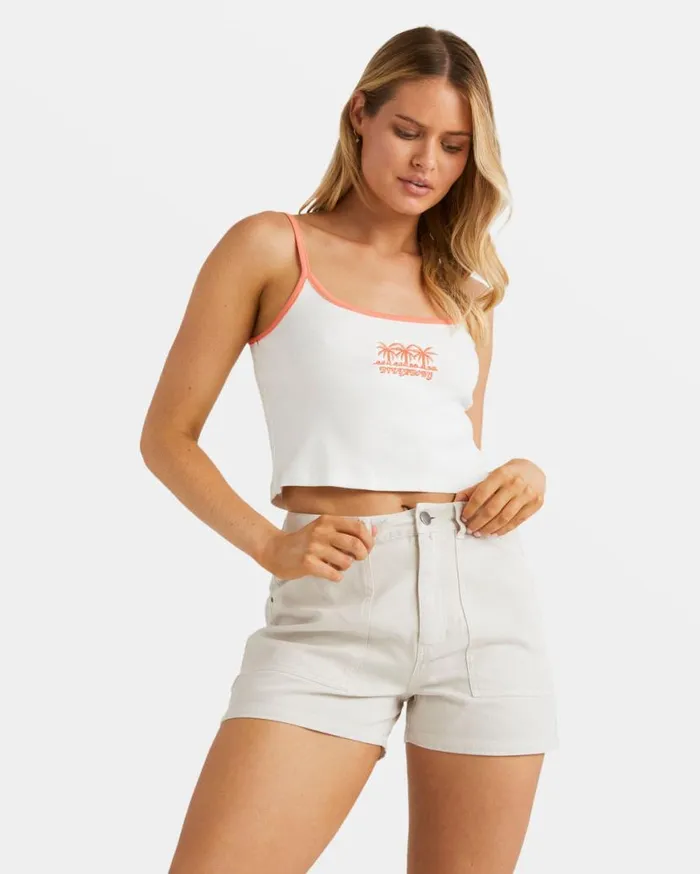 Womens Leia Denim Shorts Moonlight Billabong Shorts