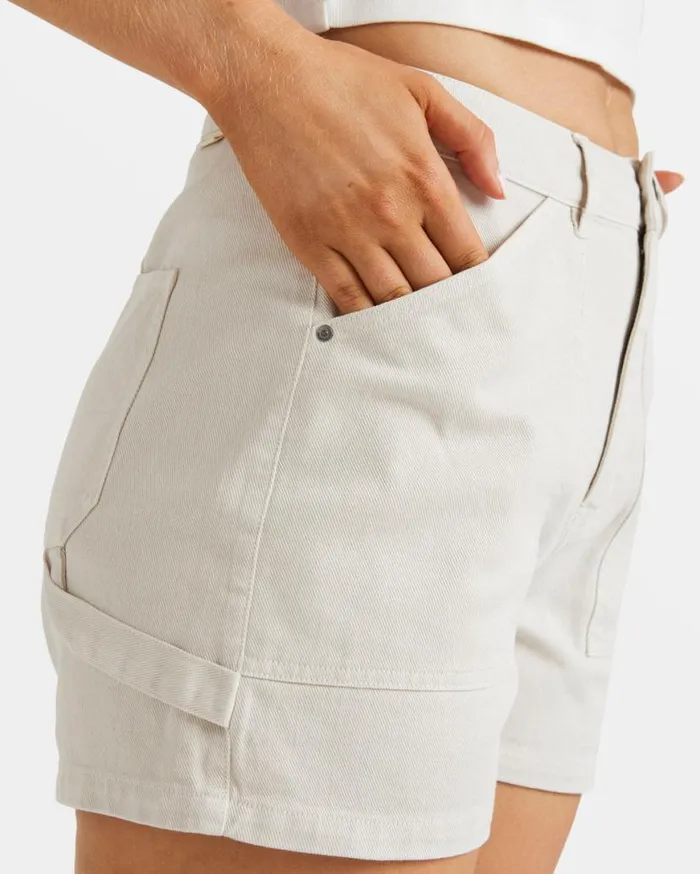 Womens Leia Denim Shorts Moonlight Billabong Shorts Womens Leia Denim Shorts Moonlight Billabong Shorts