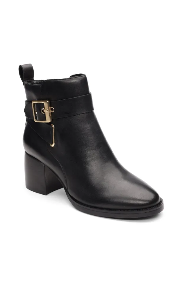 Womens Liverpool Los Angeles Boots ENCINO BOOTIE WITH ANKLE STRAP Black
