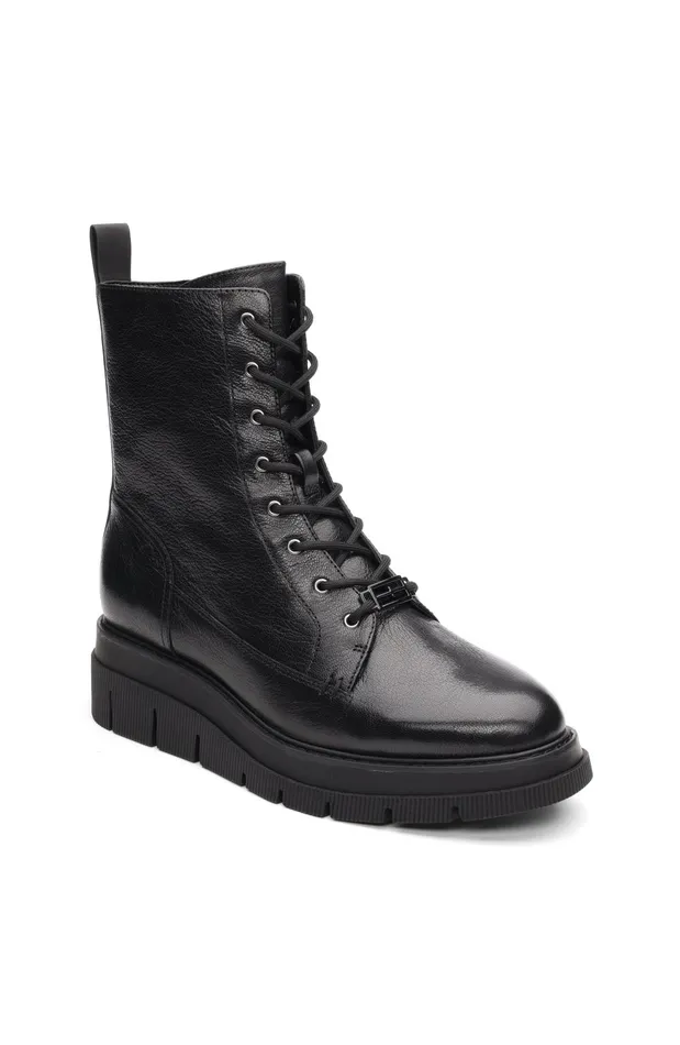 Womens Liverpool Los Angeles Boots REDLANDS LACE UP BOOTIE Black