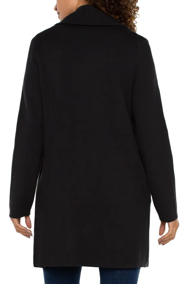 Womens Liverpool Los Angeles Coatigans LONG SLEEVE SWEATER COATIGAN Black