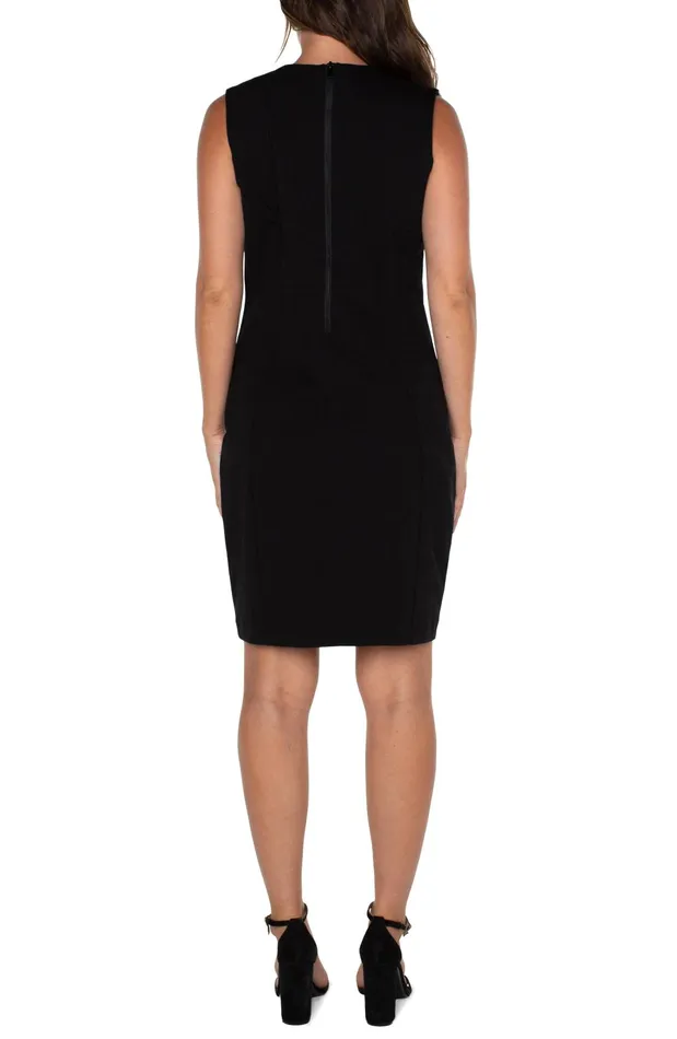 Womens Liverpool Los Angeles Dresses SLEEVELESS SHEATH DRESS Black