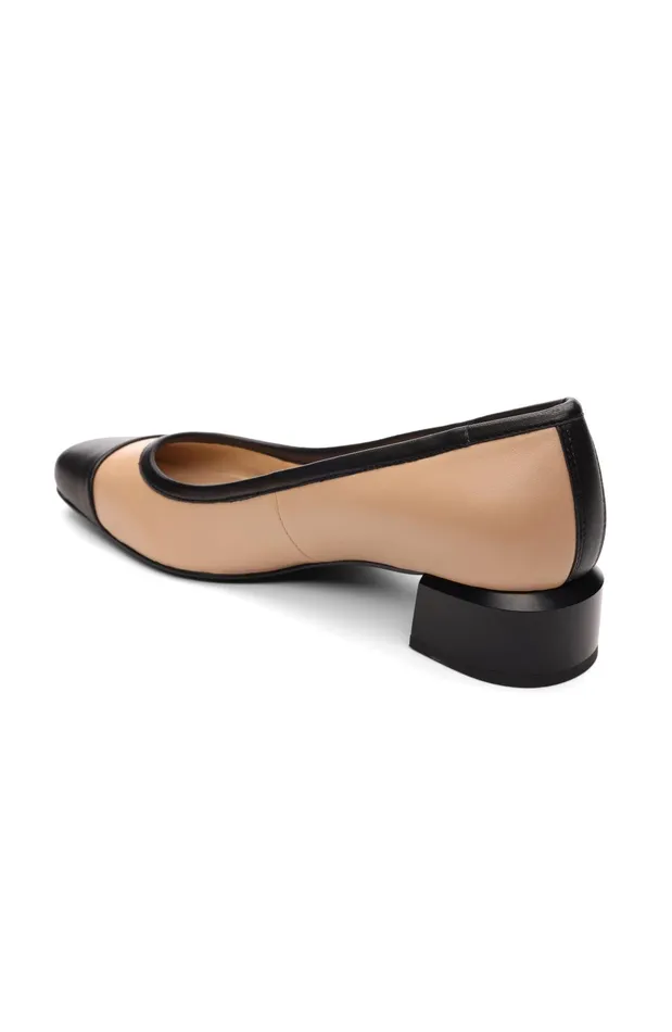 Womens Liverpool Los Angeles Flats IRVINE ROUNDED TOE SLIP ON WITH BLOCK HEEL Nude Black