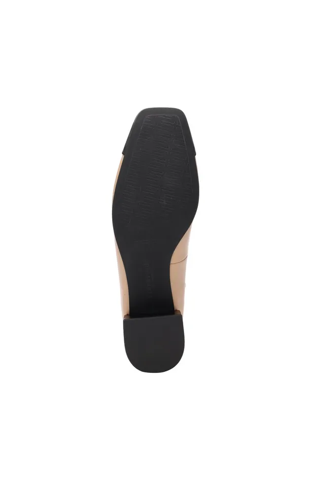 Womens Liverpool Los Angeles Flats IRVINE ROUNDED TOE SLIP ON WITH BLOCK HEEL Nude Black