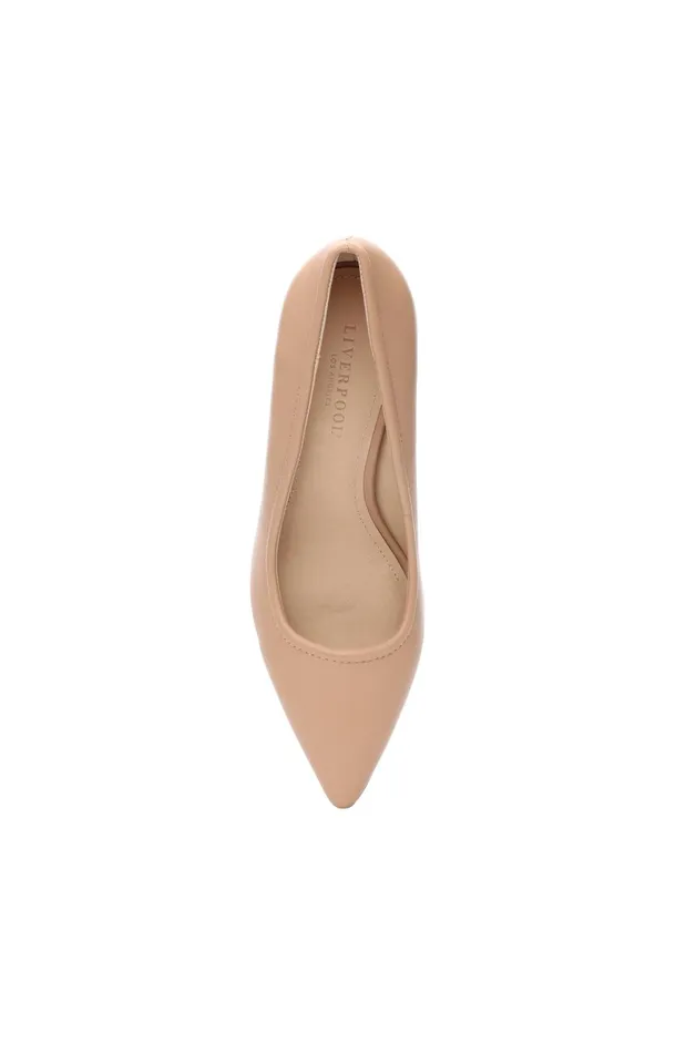 Womens Liverpool Los Angeles Heels BOULEVARD ICON BLOCK PUMP Nude