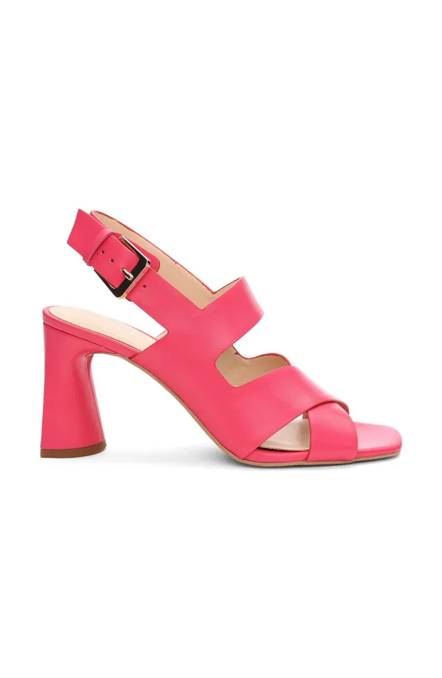 Womens Liverpool Los Angeles Heels PARAMOUNT CROSS STRAP HEEL Pink Punch