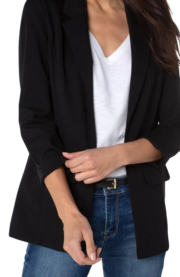 Womens Liverpool Los Angeles Jackets BOYFRIEND BLAZER WITH PRINCESS DARTS Black