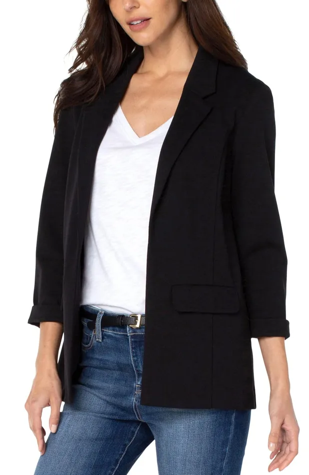 Womens Liverpool Los Angeles Jackets BOYFRIEND BLAZER WITH PRINCESS DARTS Black