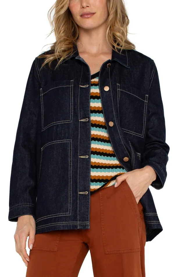 Womens Liverpool Los Angeles Jackets CHORE COAT Loma Linda