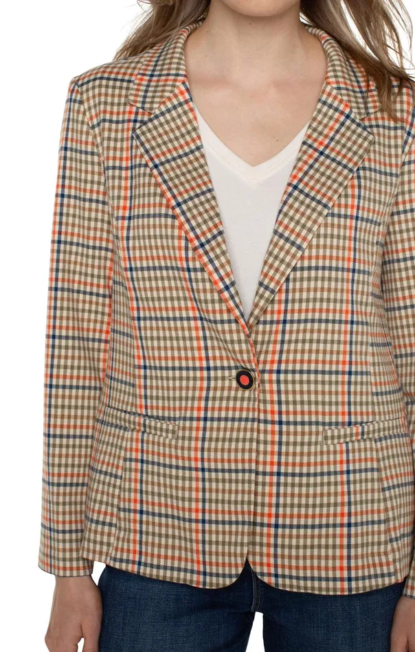 Womens Liverpool Los Angeles Jackets FITTED BLAZER Lava Flow Multi